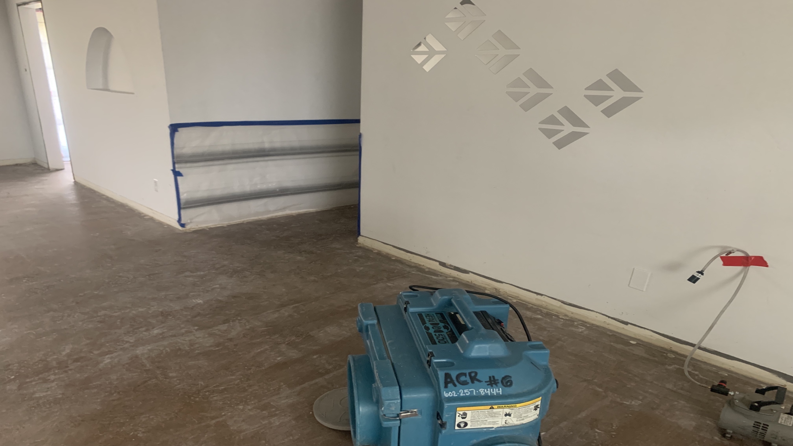 Mastic Abatement Floor